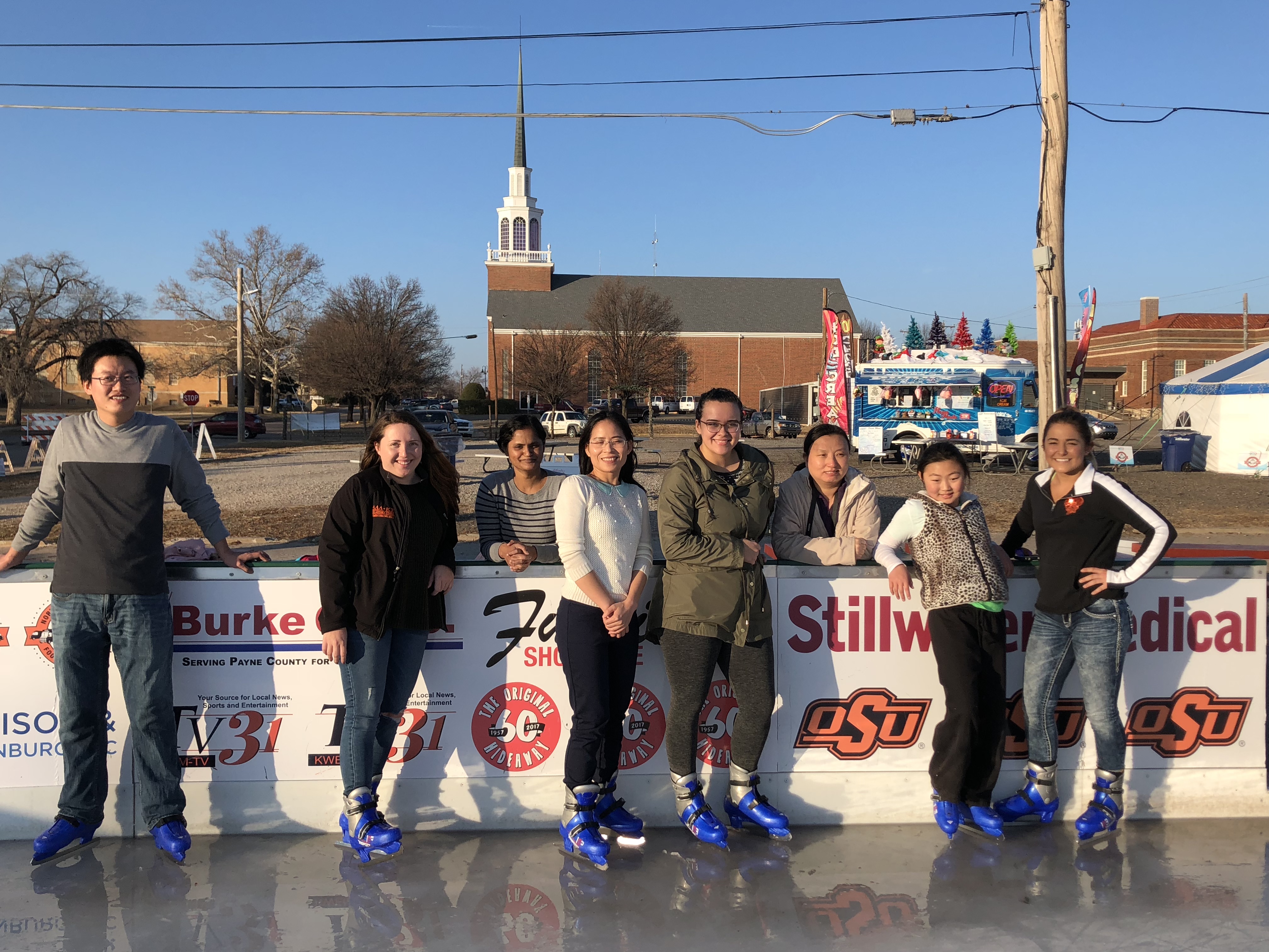 Ice Skating Group Photo 